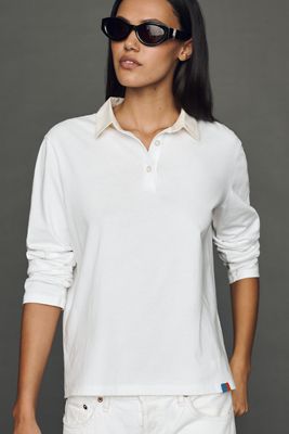KULE Long-Sleeve Organic Cotton Rugby Top