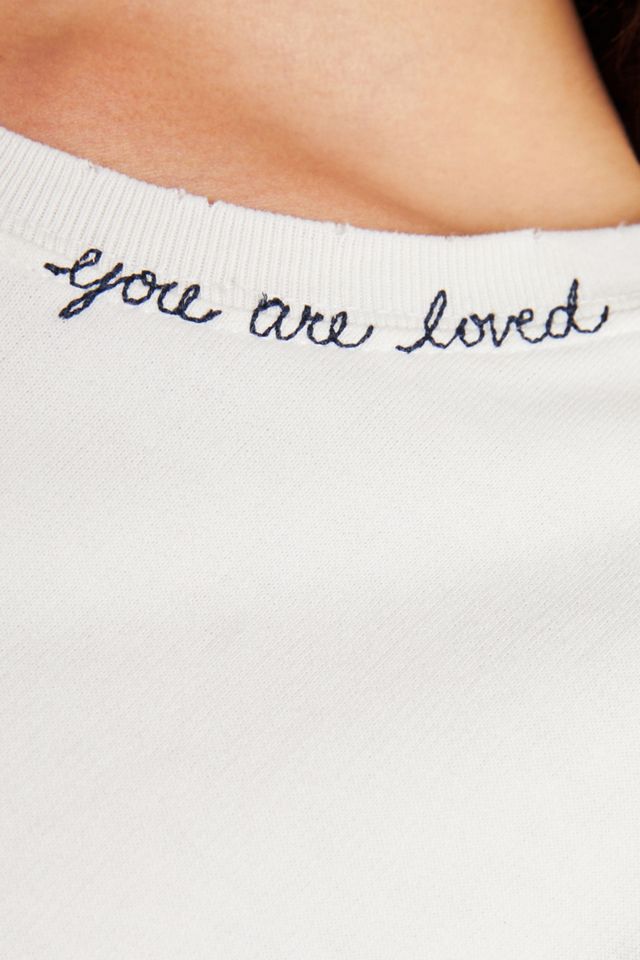 AMO You Are Loved Embroidered Sweatshirt #2