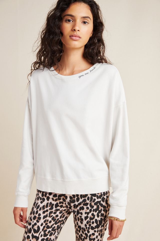 AMO You Are Loved Embroidered Sweatshirt #3