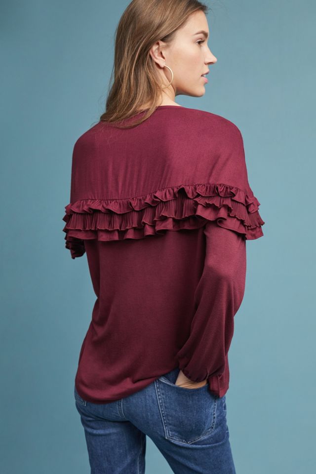 Woven Ruffled Top #2