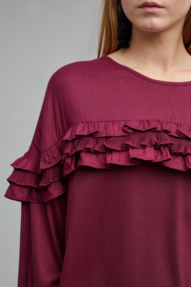Woven Ruffled Top #3