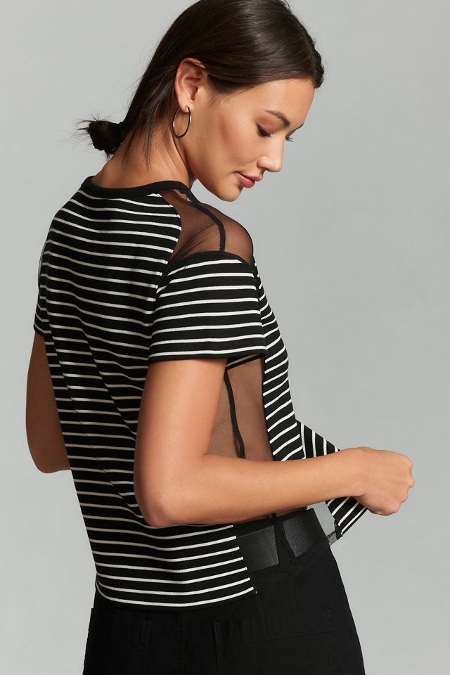Maeve Tulle-Inlay Tee #1