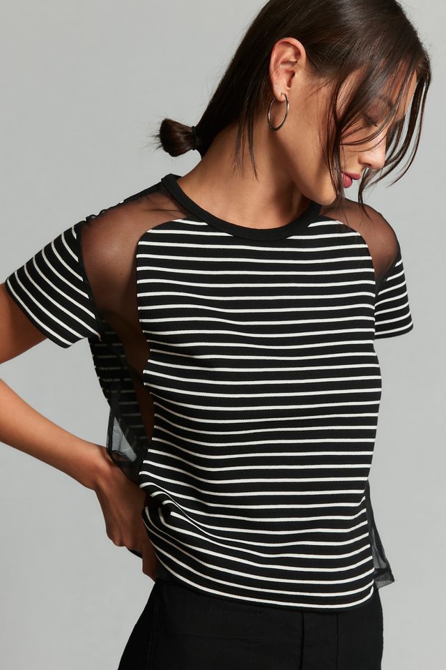Maeve Tulle-Inlay Tee #3