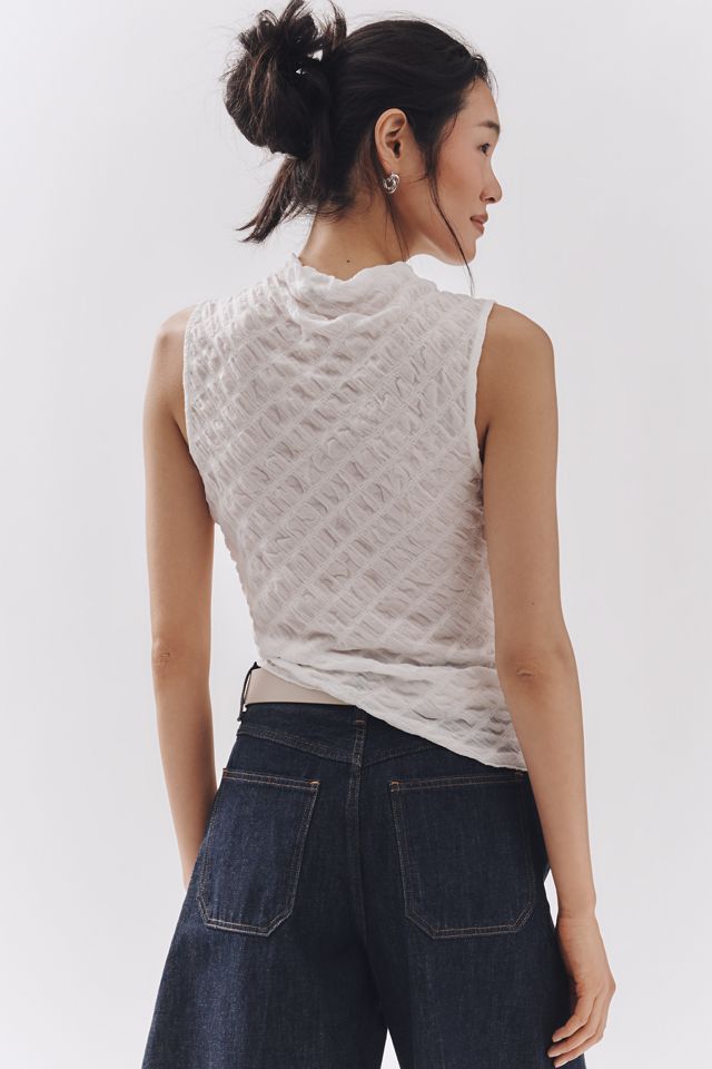 Maeve Asymmetric Textured Tank #2