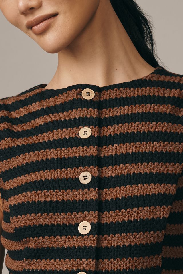 Maeve Structured Knit Vest #1