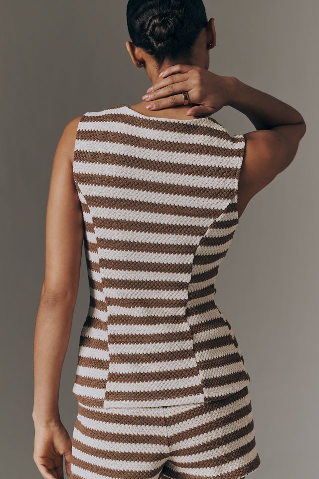 Maeve Structured Knit Vest #3