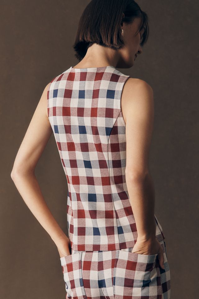 Maeve Gingham Vest #1