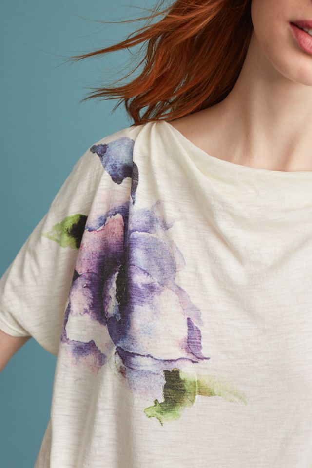 Calpernia Cowl Neck Tee #1