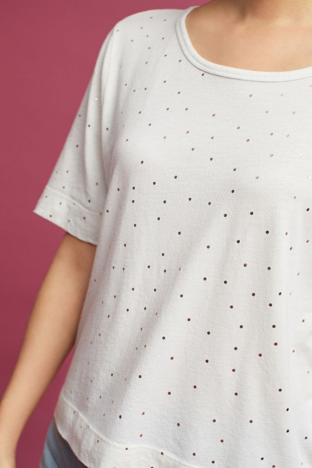 Printed Boat Neck Tee #1
