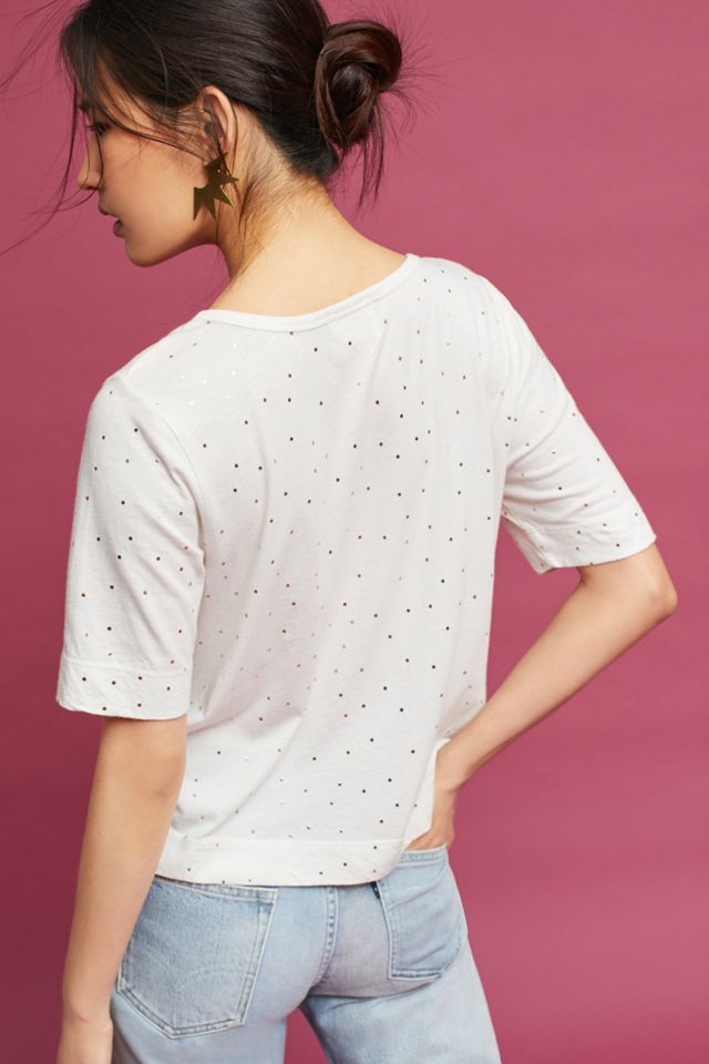 Printed Boat Neck Tee #2