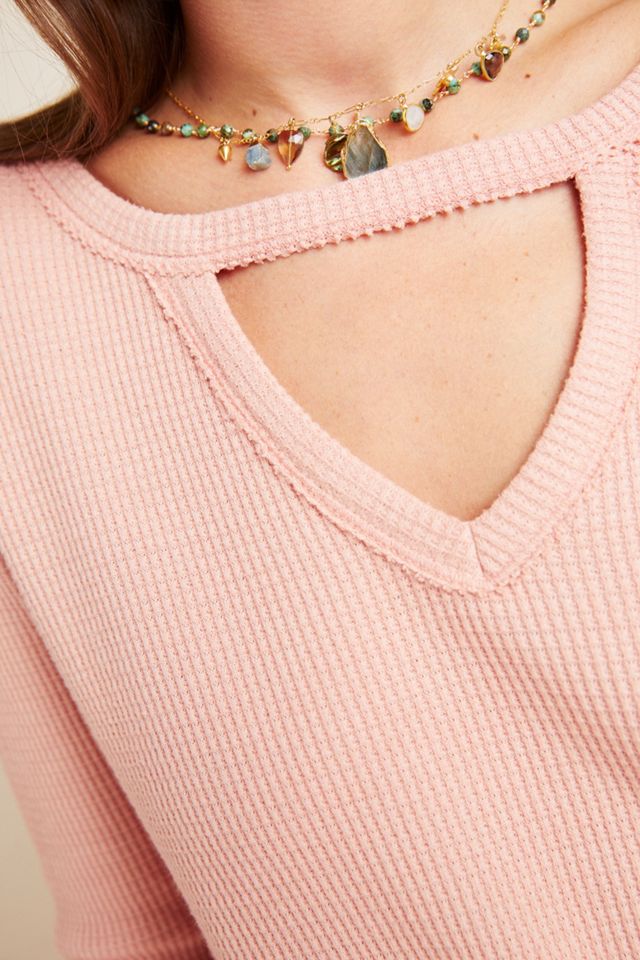 Nadia Cut-Out Waffle Tunic #2