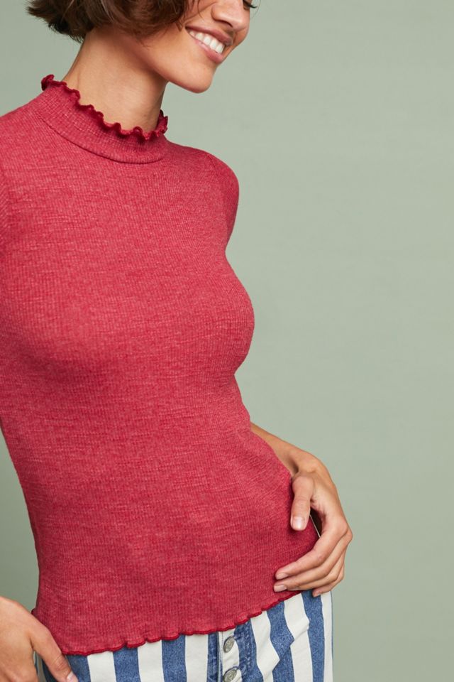 Textured Mock Neck Top #2