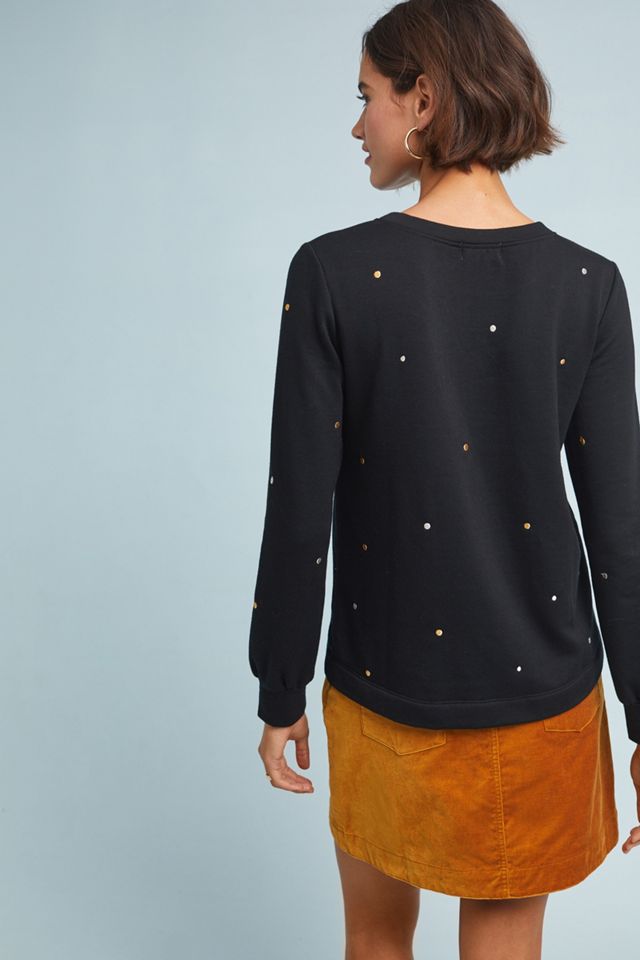 Metallic Polka Dot Sweatshirt #3