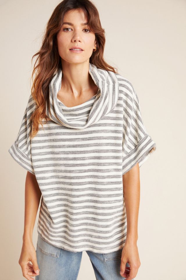 Cassia Cowl-Neck Knit Top Anthropologie