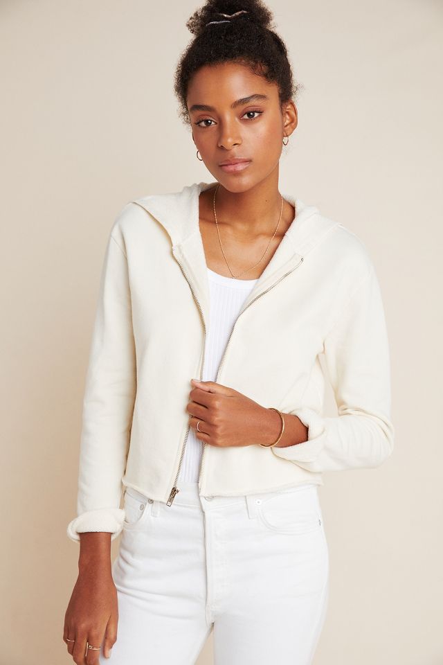 Nina cropped 2025 zip up hoodie