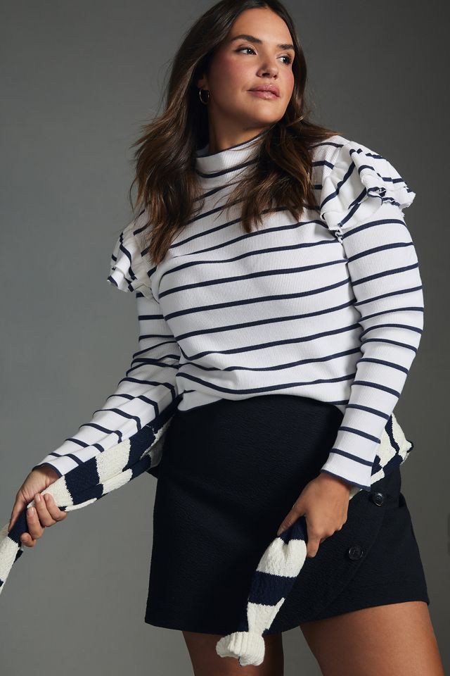 T.La Ruffled Turtleneck Top #4