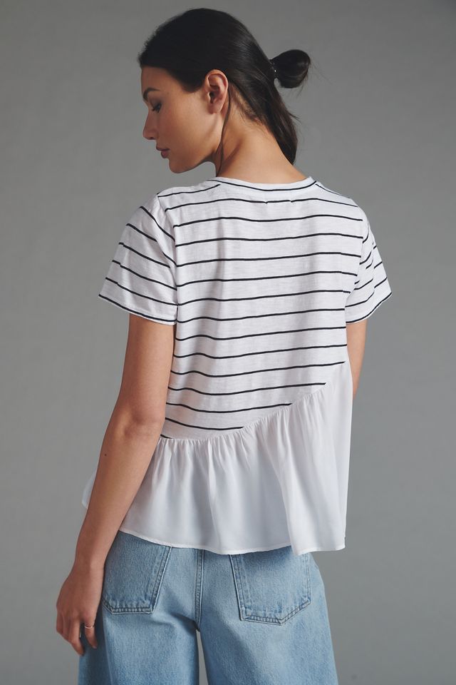 T.La Asymmetrical Peplum Tee #1