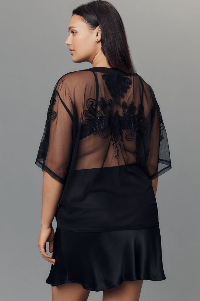 By Anthropologie Sheer Mesh Top #1