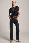 By Anthropologie Semi-Sheer Sequin Top