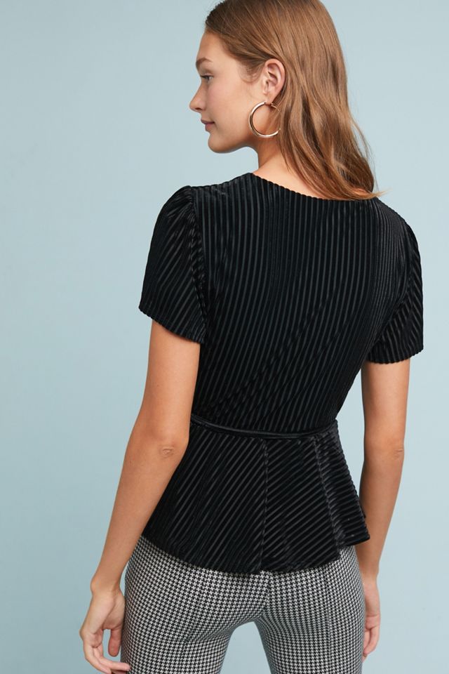 Kensington Velvet Wrap Top #1