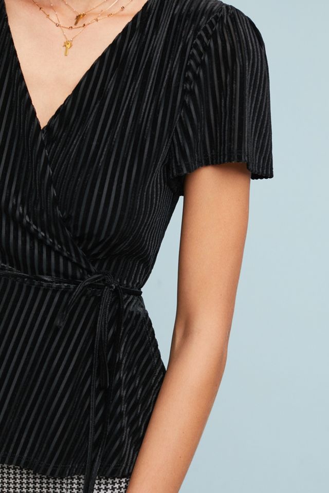 Kensington Velvet Wrap Top #2