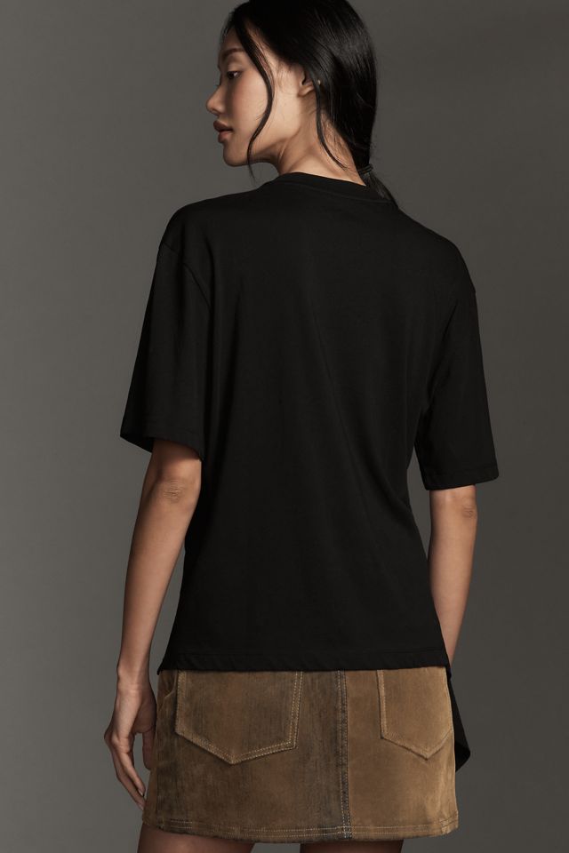 By Anthropologie Asymmetric Oversized T-Shirt #1