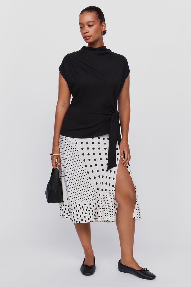 Maeve Mock Neck Wrap Top #2