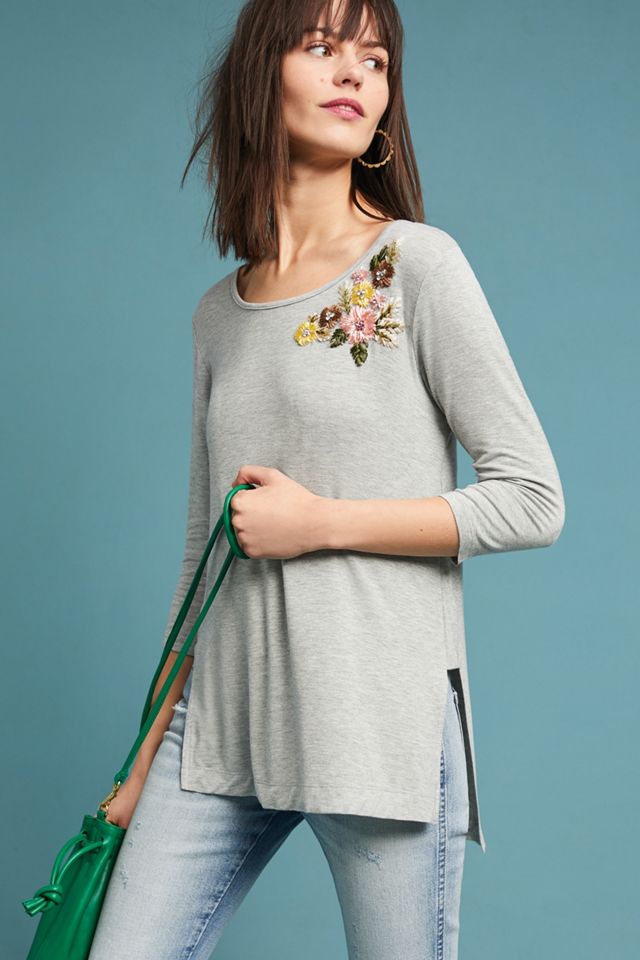 Cranbourne Embroidered Tunic | Anthropologie