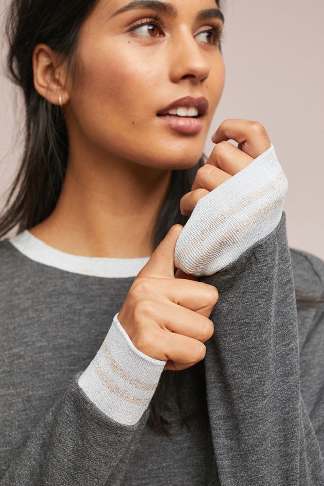 Metallic Varsity Sweatshirt #2