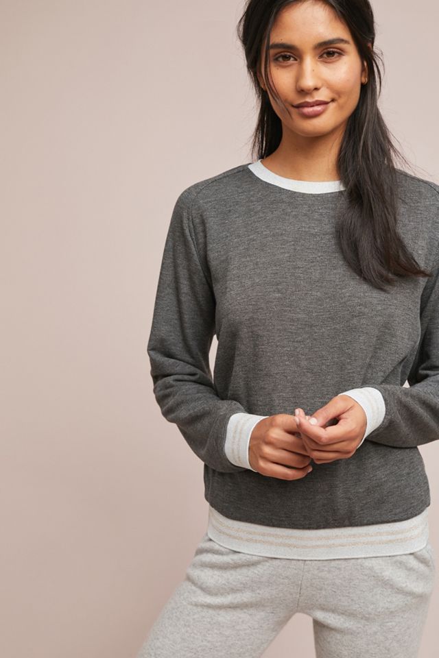 Metallic Varsity Sweatshirt #3