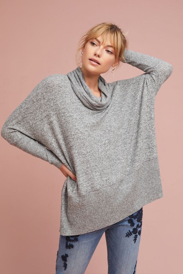 Brushed Fleece Cowl Top | Anthropologie