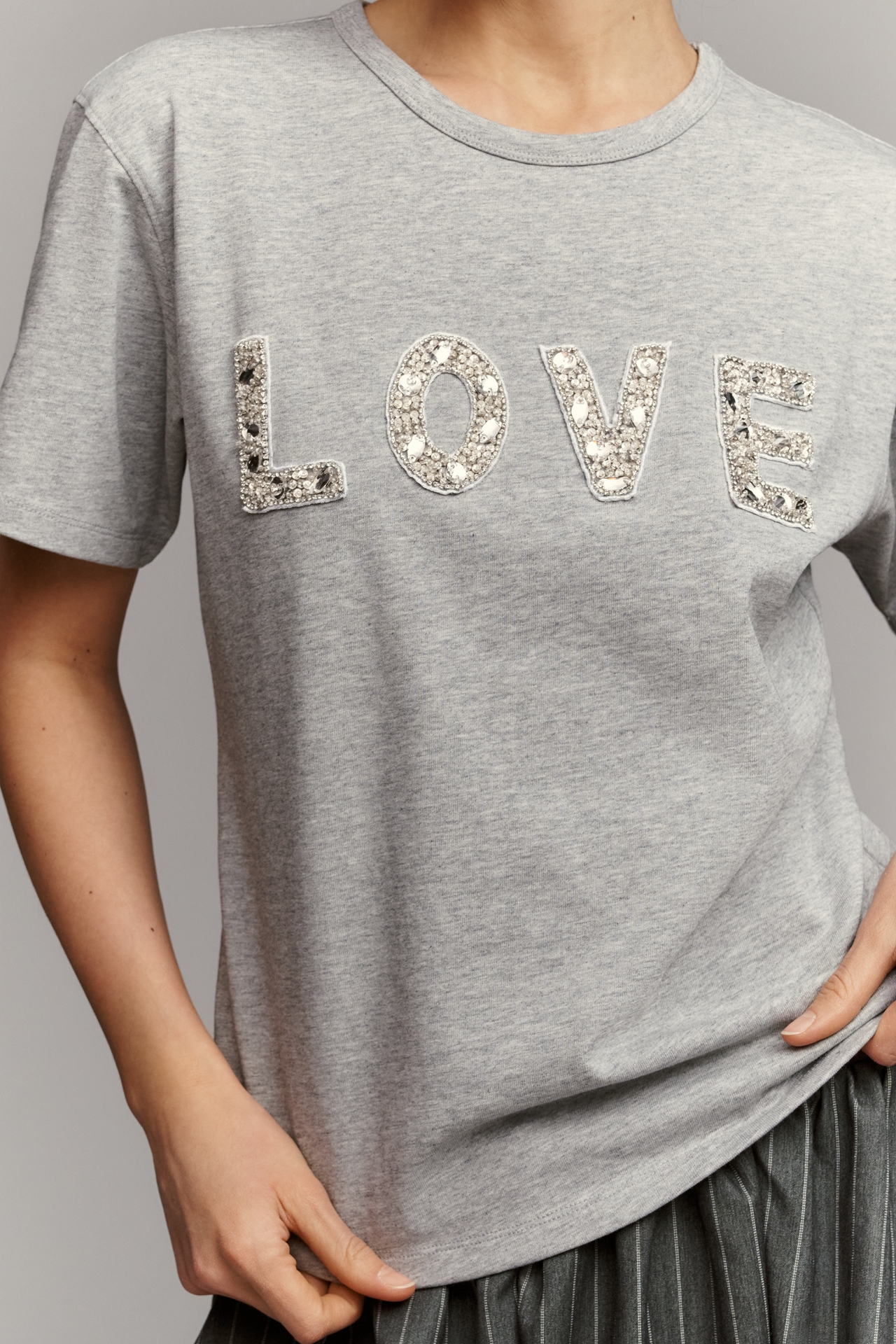 Endless Rose Love Embellished T-Shirt