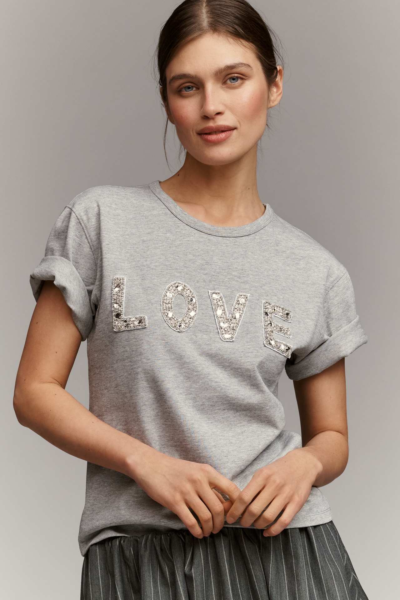Endless Rose Love Embellished T-Shirt