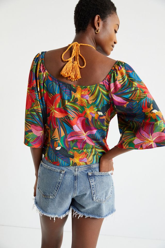 Farm Rio Halter Crochet Top #2