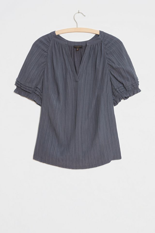 Rafia Plisse Top #4