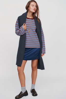 Pilcro 100% Cotton Striped Crew Neck Tee