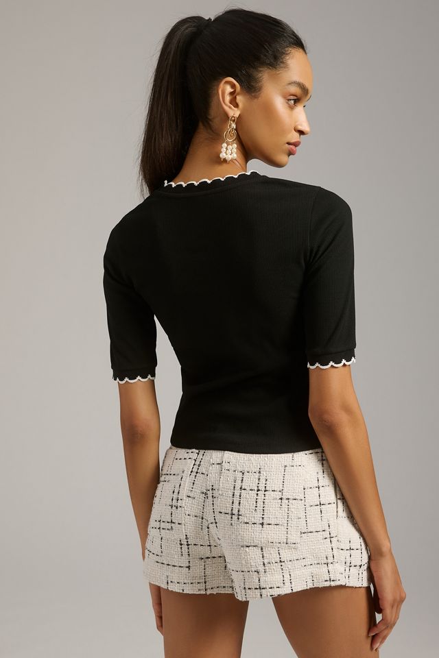 Maeve Scalloped Tee #3