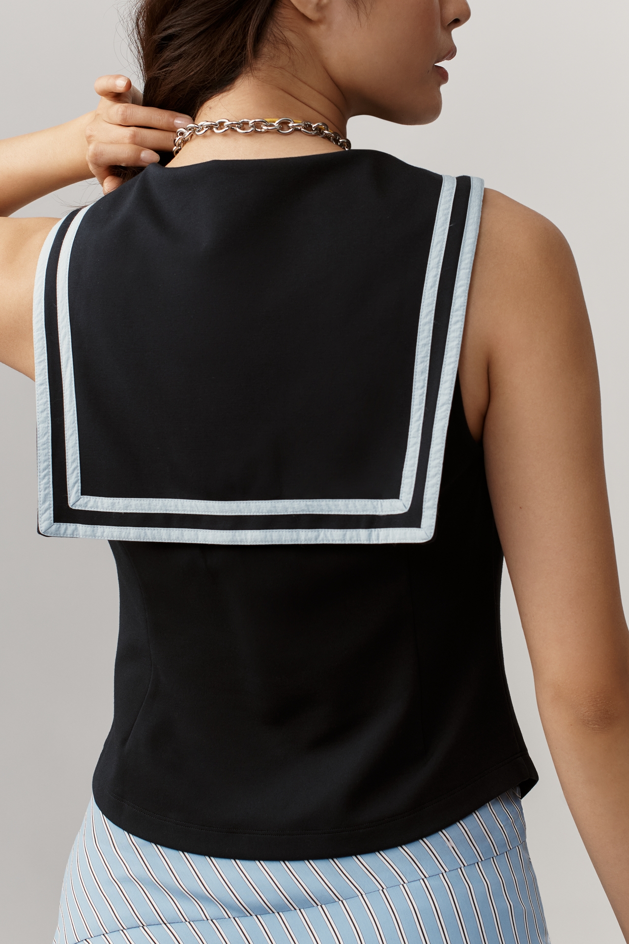 Maeve Nautical V-Neck Vest