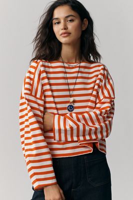 Anthropologie Brixton Colorblock Long Brim Bucket Hat - orange motif Brixton Colorblock Long-Brim Bucket Hat | Anthropologie main image 4