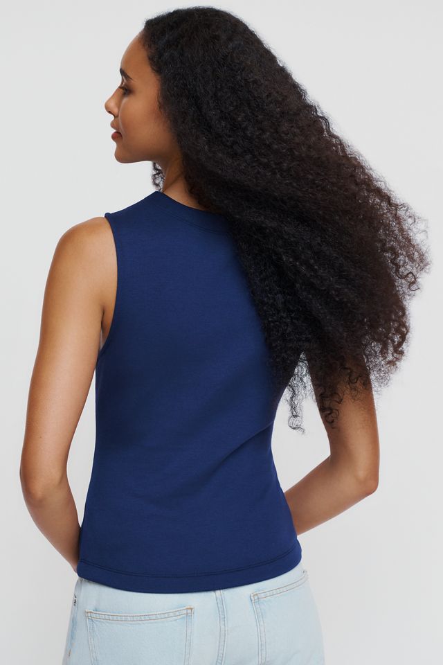 By Anthropologie Ruched Sleeveless Buttondown Top #3