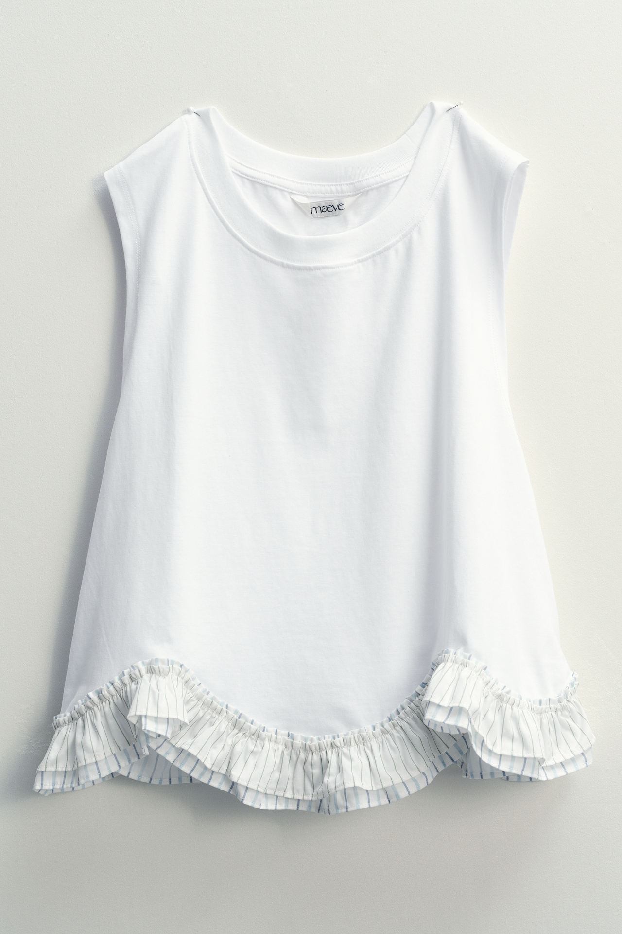 Maeve Ruffled Muscle Tee