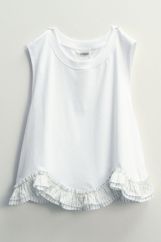 Maeve Ruffled Muscle Tee #4
