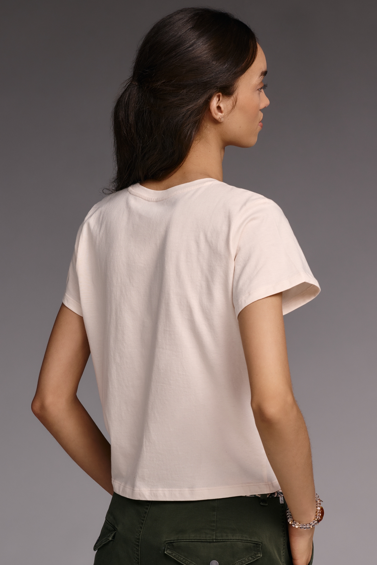 By Anthropologie Evelyn California Cap-Sleeve T-Shirt