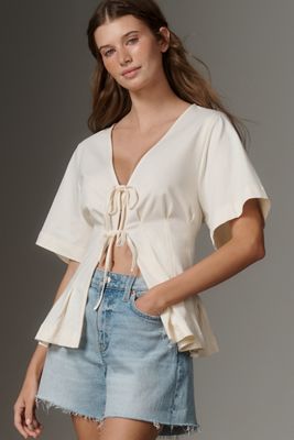 Top con Cintura y Lazo Frontal By Anthropologie