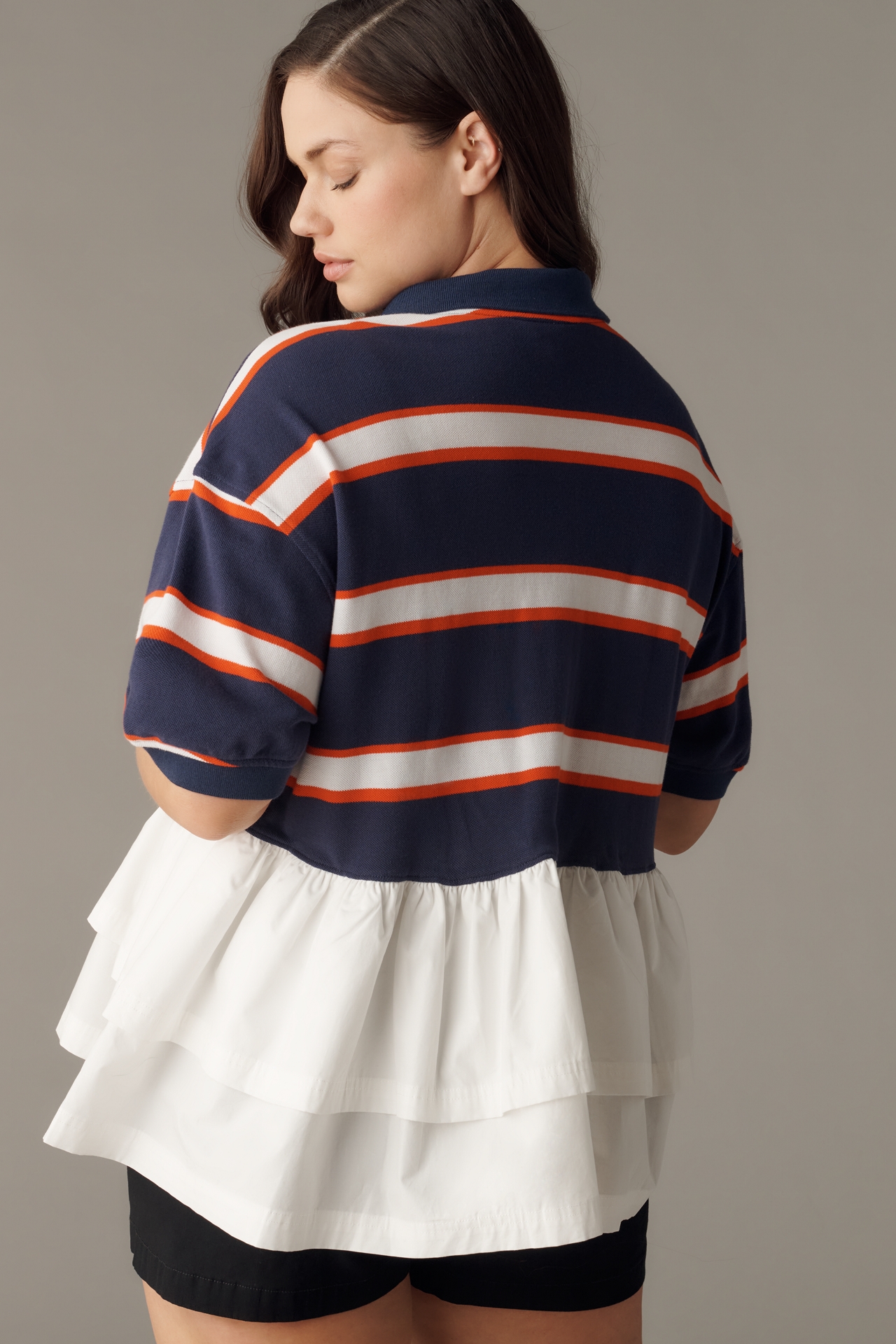 Maeve Je Peux Twofer Peplum Top