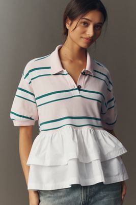 Maeve Je Peux Twofer Peplum Top