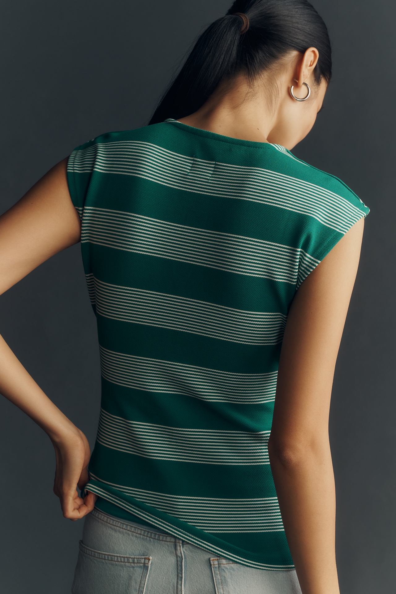 Maeve Sleeveless V-Neck Wrap Top