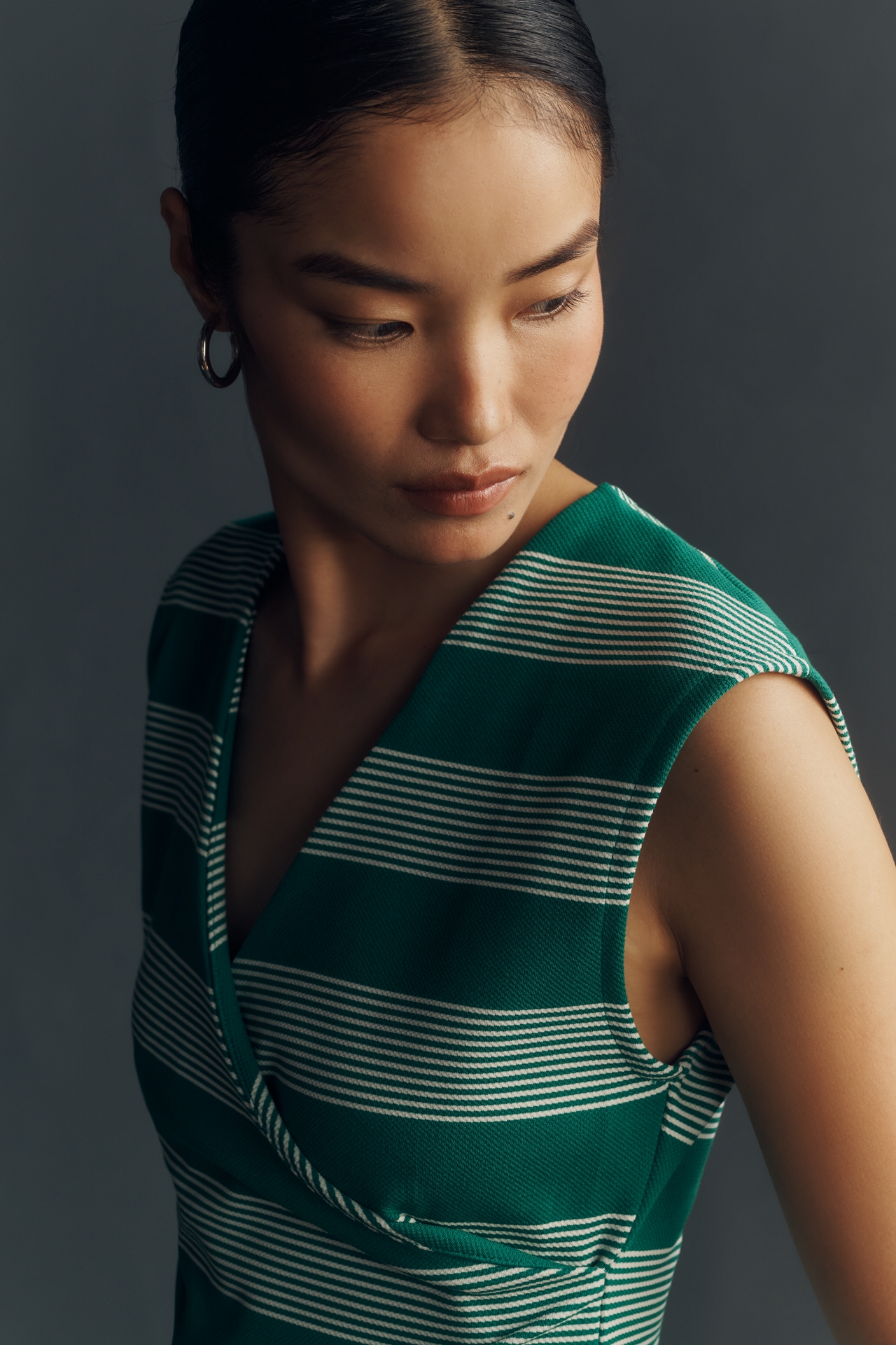 Maeve Sleeveless V-Neck Wrap Top