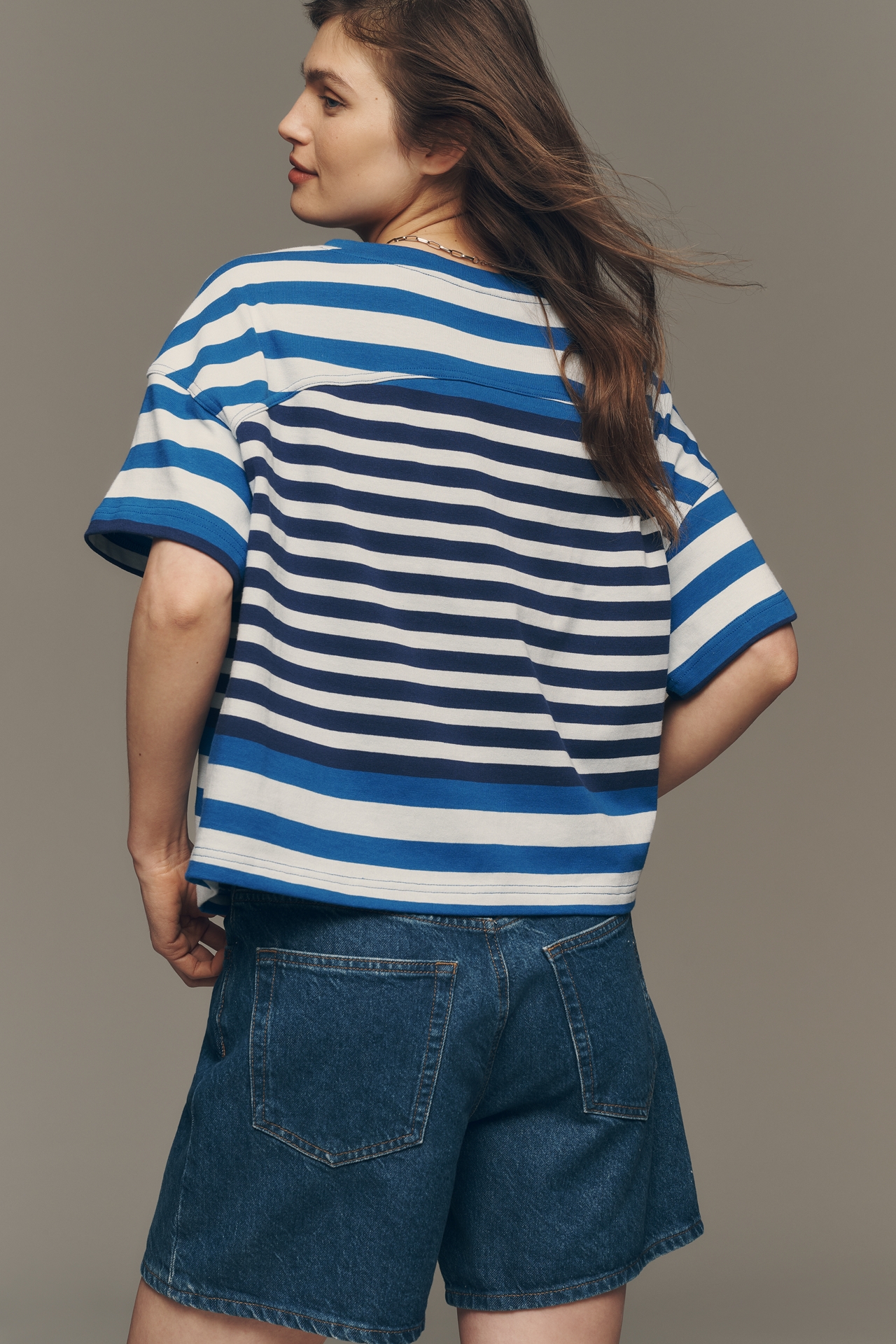 Maeve Cotton Fisherman Stripe Tee