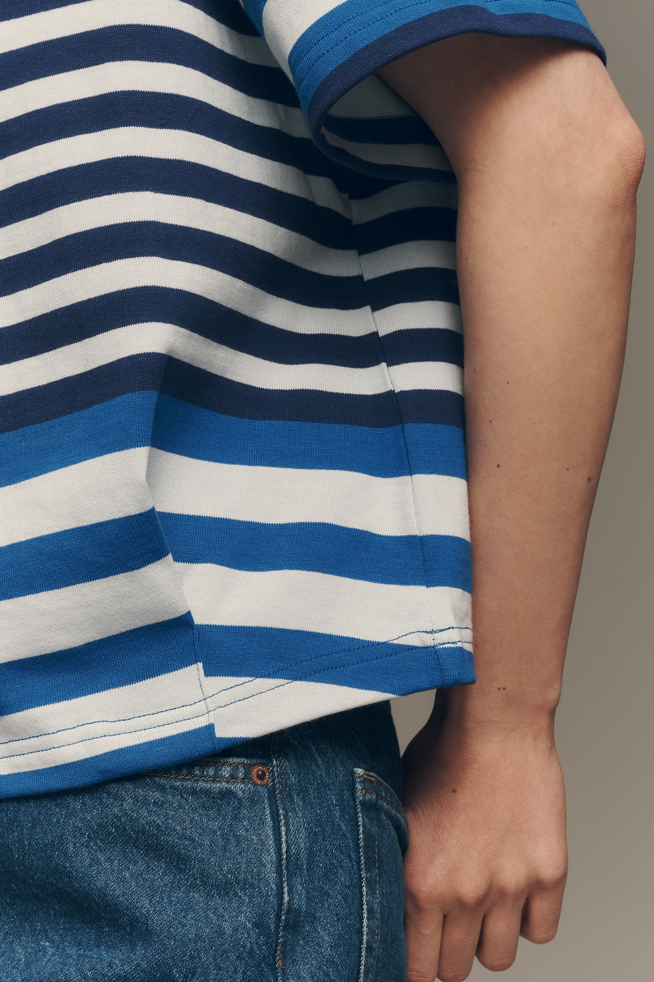 Maeve Cotton Fisherman Stripe Tee